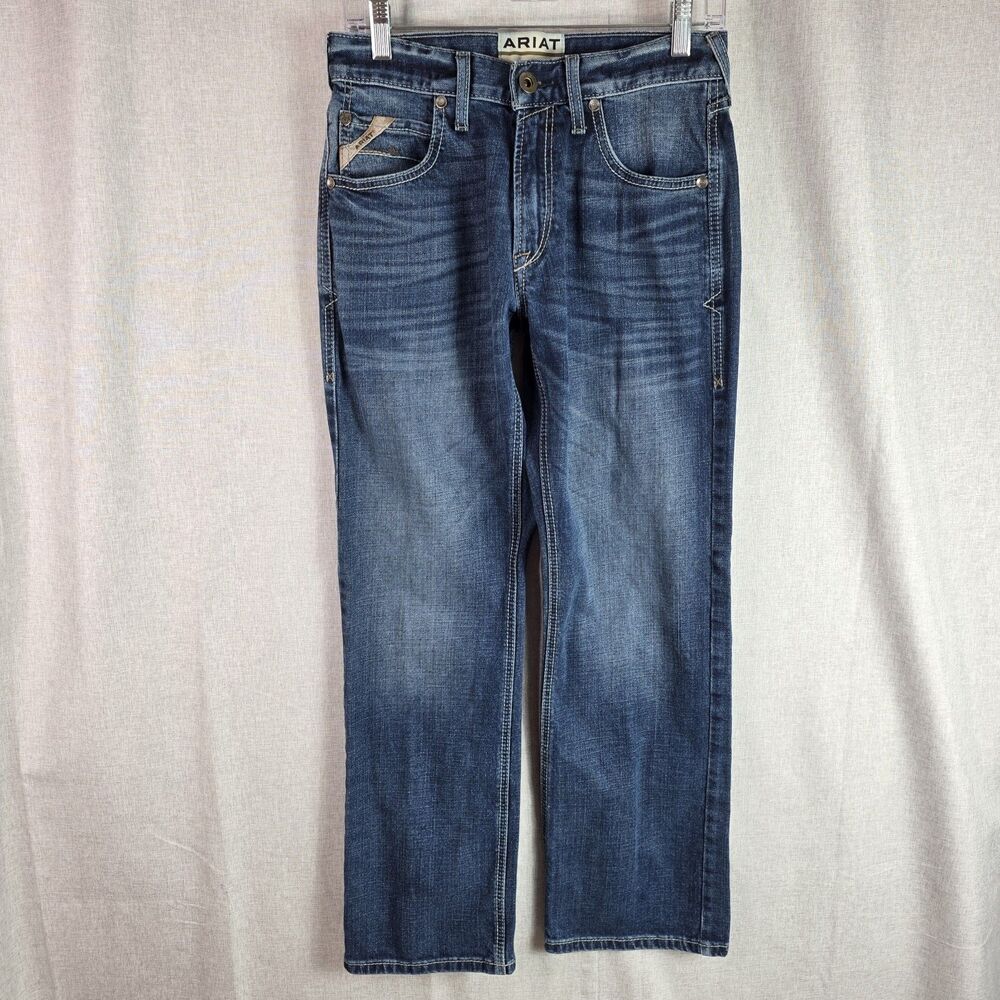 Ariat M5 Matteo Straight Leg Jeans Men Denali Blue Rugged Western Denim 29 X 30